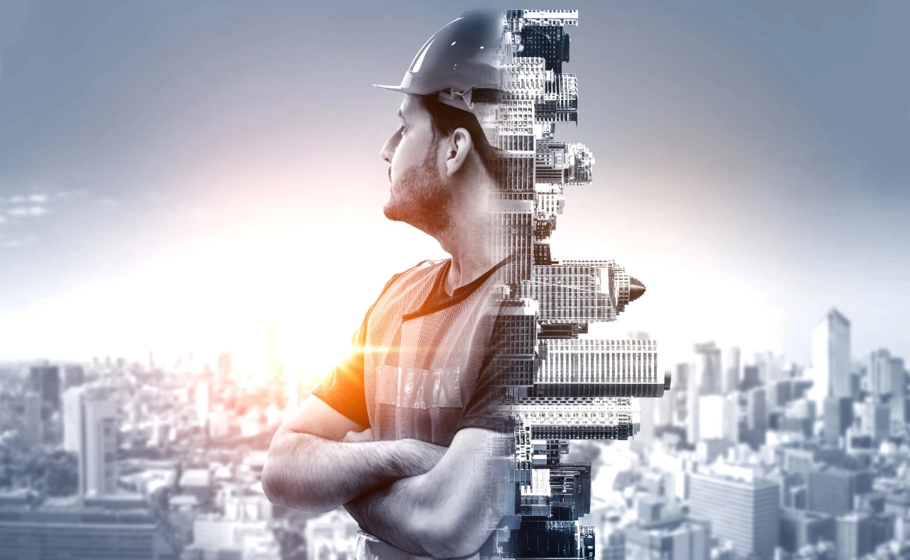 A well designed picture to represent the quality, experties merging with building work in this figure.